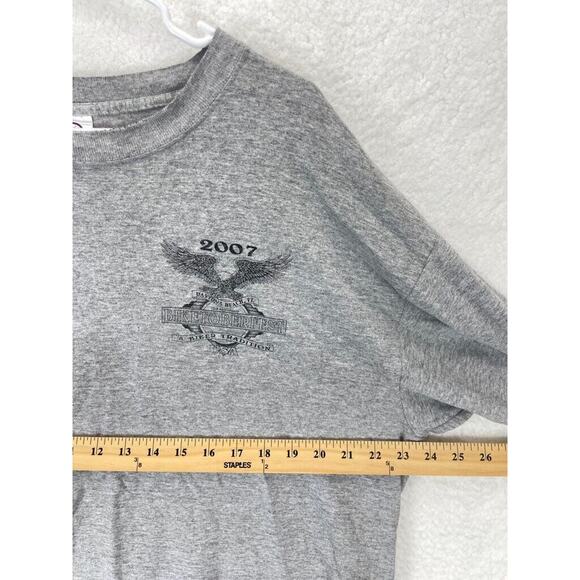 Biketoberfest 2007 T-Shirt Mens XL Gray Daytona Beach Long Sleeve Motorcycle VTG - Picture 5 of 8
